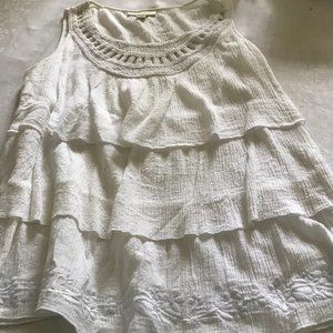 Coldwater Creek sleeveless top, nice detailing